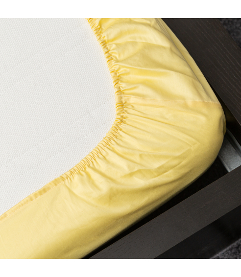 Satin Spannbettlaken „Citron“. Spannbettlaken