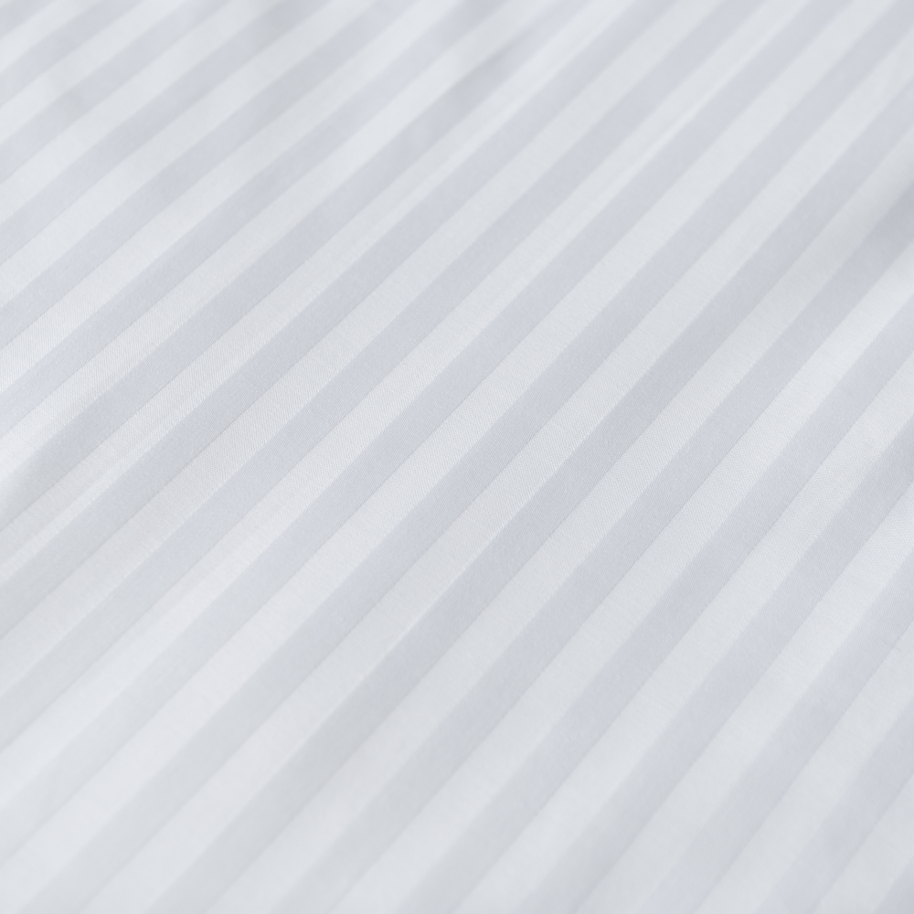 Premium satin bettwäsche set "Stripe 2 cm". Bettwäsche aus Satin, 135/140x200 cm