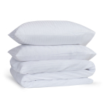Premium satin bettwäsche set "Stripe 2 cm". Bettwäsche aus Satin, 135/140x200 cm