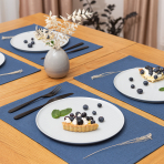 Tischset „Linen royal blue“ 4 stk.. Tischdecke aus Leinen, 30x45 cm
