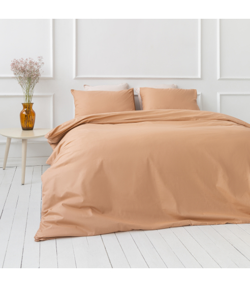 Bettwäsche set "Classic orange". Bettwäsche Baumwolle