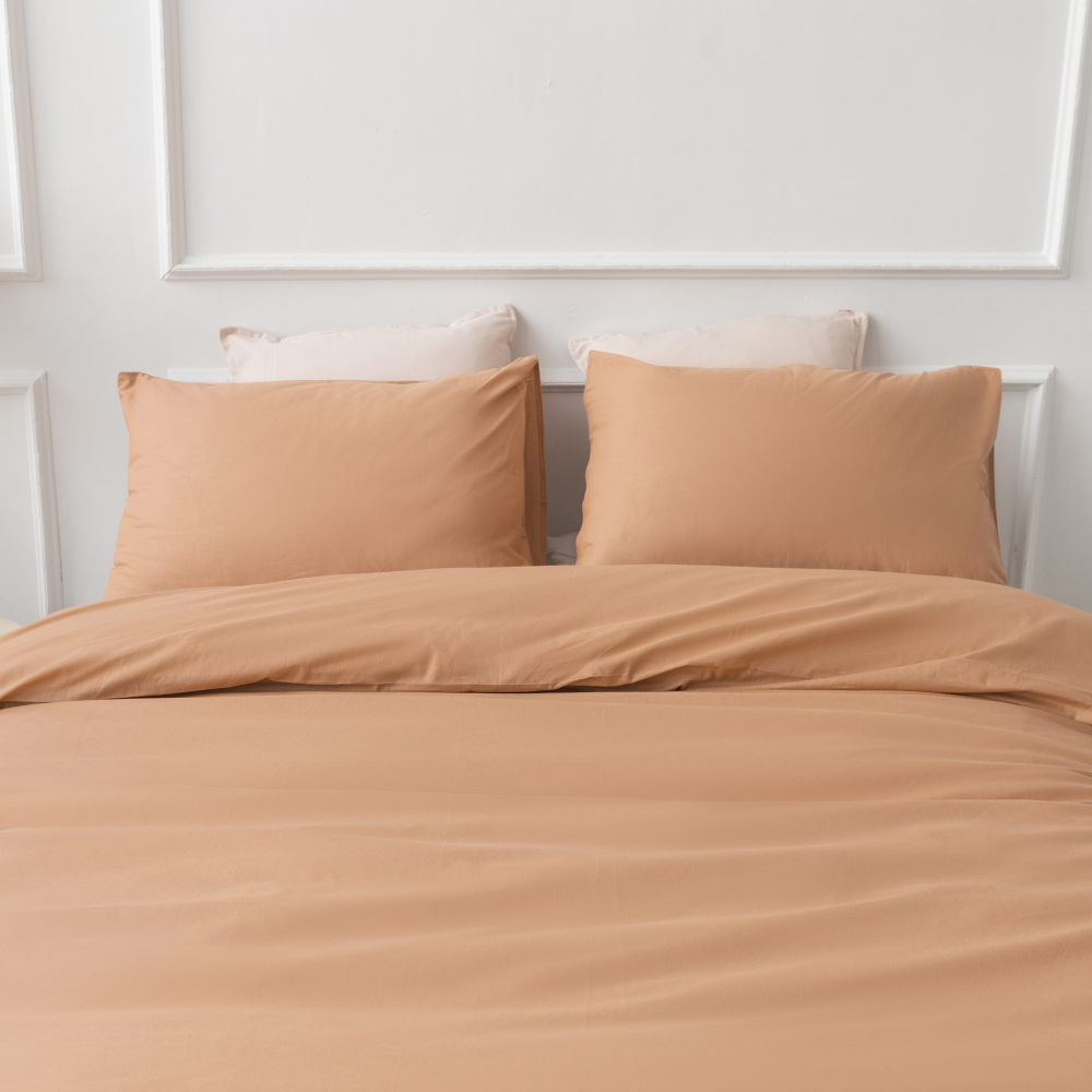 Bettwäsche set "Classic orange". Bettwäsche Baumwolle, 135/140x200 cm