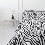 Bettwäsche set "Zebra". Bettwäsche Baumwolle, 135/140x200 cm, 200x220 cm