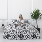 Bettwäsche set "Zebra". Bettwäsche Baumwolle, 135/140x200 cm, 200x220 cm