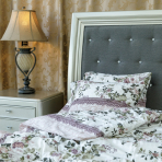 Premium satin bettwäsche set "Amelia". Bettwäsche aus Satin, 135/140x200 cm