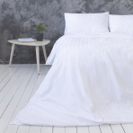 Premium satin bettwäsche set "Stripe 2 cm". Bettwäsche aus Satin, 135/140x200 cm