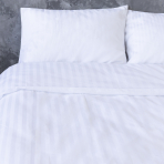 Premium satin bettwäsche set "Stripe 2 cm". Bettwäsche aus Satin, 135/140x200 cm