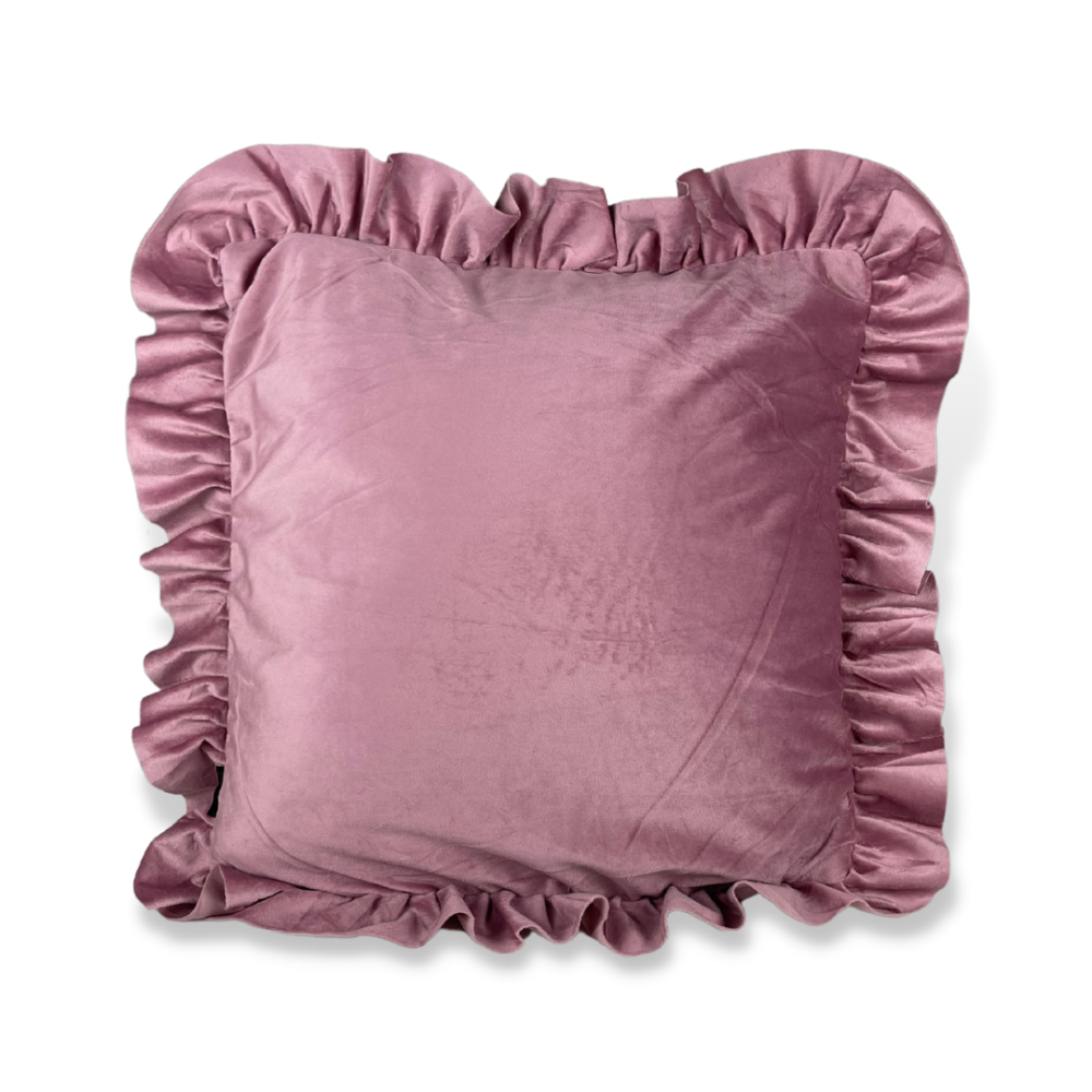 Dekorativer Kissenbezug „Pink Ruffle“ 1 Stk.. Kissenhülle