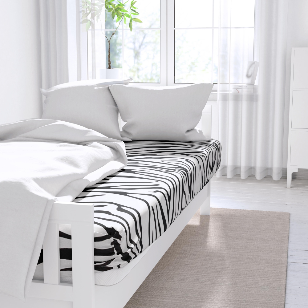 Bettlaken „Zebra“. Bettlaken, 150x220 cm, 150x260 cm