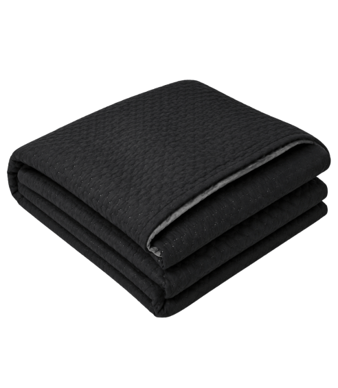 Tagesdecke „Black trapuntino Bedspread“. Tagesdecken