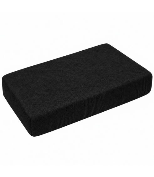 Frottee Spannbettlaken „Black frote“. Spannbettlaken 90x200