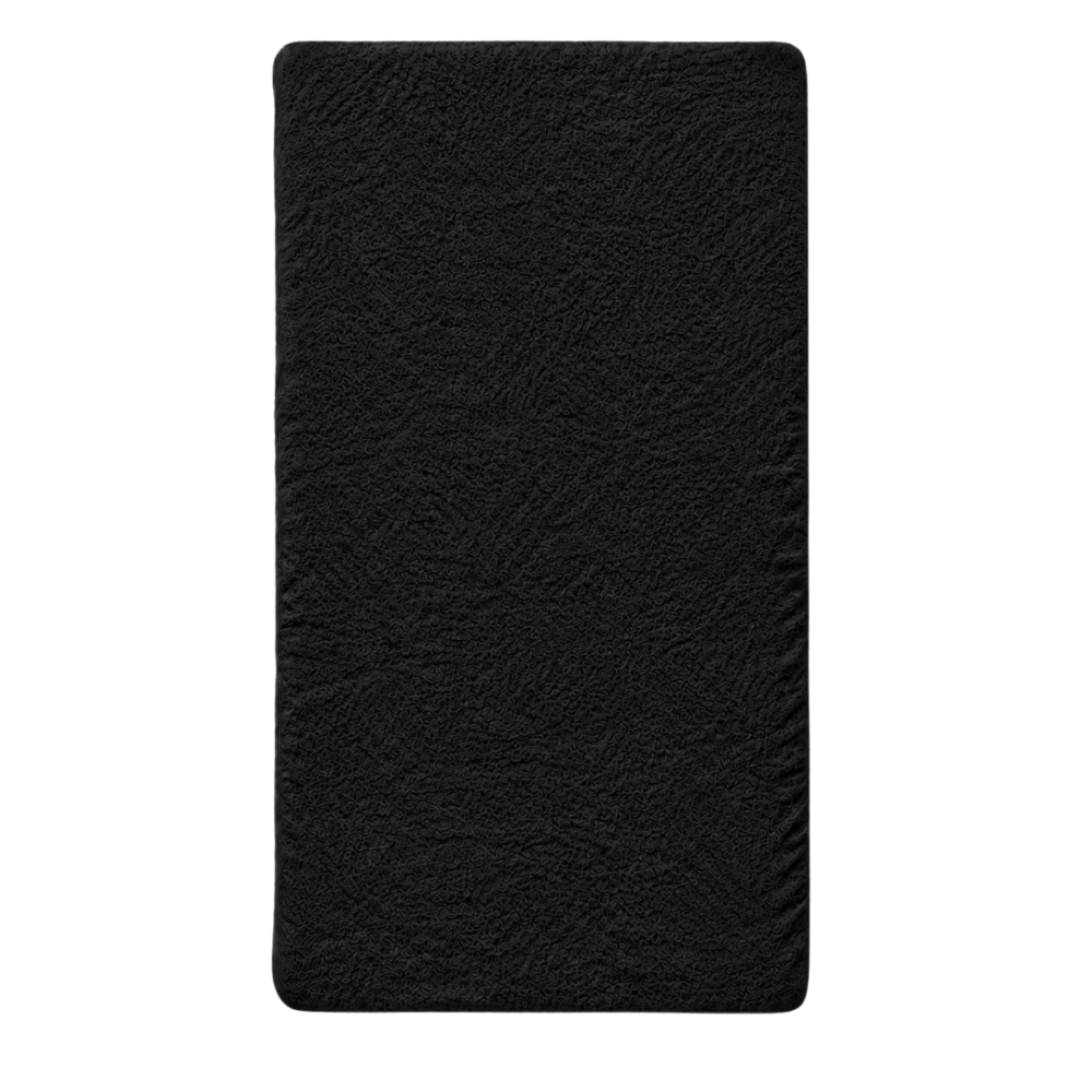 Frottee Spannbettlaken „Black frote“. Spannbettlaken 180x200, 90x200 cm, 135/140x200 cm, 155/160x200 cm, 180x200 cm, 200x220 cm. Schwarzes frottee-spannbettlaken mit gleichmäßig strukturierter oberfläche. Frottee Spannbettlaken „Black frote“. Spannbettlaken 180x200, 90x200 cm, 135/140x200 cm, 155/160x200 cm, 180x200 cm, 200x220 cm. Schwarzes frottee-spannbettlaken mit gleichmäßig strukturierter oberfläche.