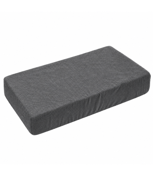 Frottee Spannbettlaken „Dark grey frote“. Spannbettlaken 90x200