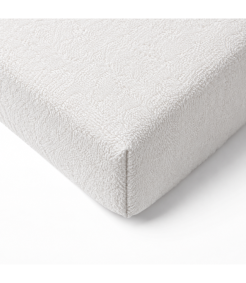 Frottee Spannbettlaken „White frote“. Spannbettlaken 90x200