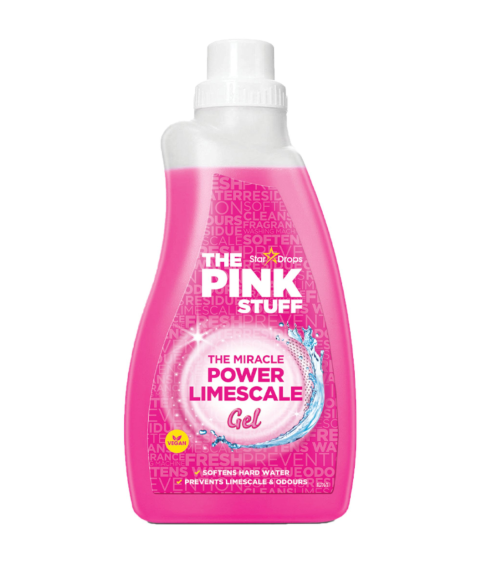 Kalkentferner für Waschmaschinen „Limescale Gel The Pink Stuff“. Reinigungsmittel