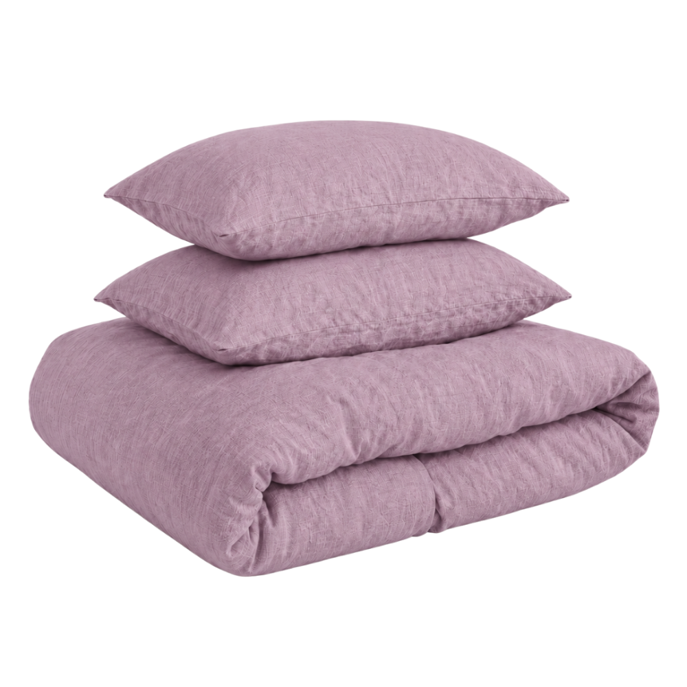 Leinen bettwäsche "Linen Blushfade". Bettwäsche 150x200, 135/140x200 cm, 150x200 cm, 155/160x200 cm, 180x200 cm, 200x200 cm, 200x220 cm, 220x240 cm. Bettwäsche-set in sanftem traubenton mit einer dezenten ton-in-ton-struktur. Leinen bettwäsche "Linen Blushfade". Bettwäsche 150x200, 135/140x200 cm, 150x200 cm, 155/160x200 cm, 180x200 cm, 200x200 cm, 200x220 cm, 220x240 cm. Bettwäsche-set in sanftem traubenton mit einer dezenten ton-in-ton-struktur.