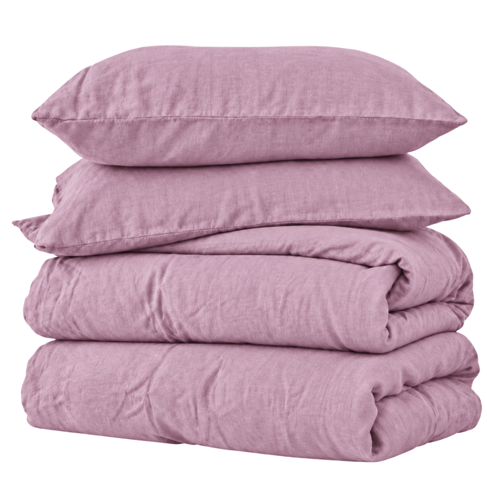 Leinen bettwäsche "Linen Blushfade". Bettwäsche 150x200, 135/140x200 cm, 155x220 cm, 160x200 cm, 180x200 cm, 200x200 cm, 200x220 cm, 220x240 cm. Bettwäsche-set in sanftem traubenton mit einer dezenten ton-in-ton-struktur. Leinen bettwäsche "Linen Blushfade". Bettwäsche 150x200, 135/140x200 cm, 155x220 cm, 160x200 cm, 180x200 cm, 200x200 cm, 200x220 cm, 220x240 cm. Bettwäsche-set in sanftem traubenton mit einer dezenten ton-in-ton-struktur.