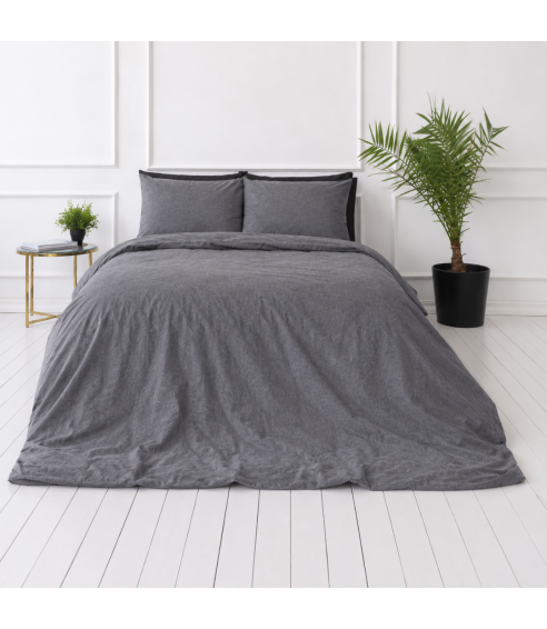Leinen bettwäsche "Linen Grey oasis". Leinen Bettwäsche
