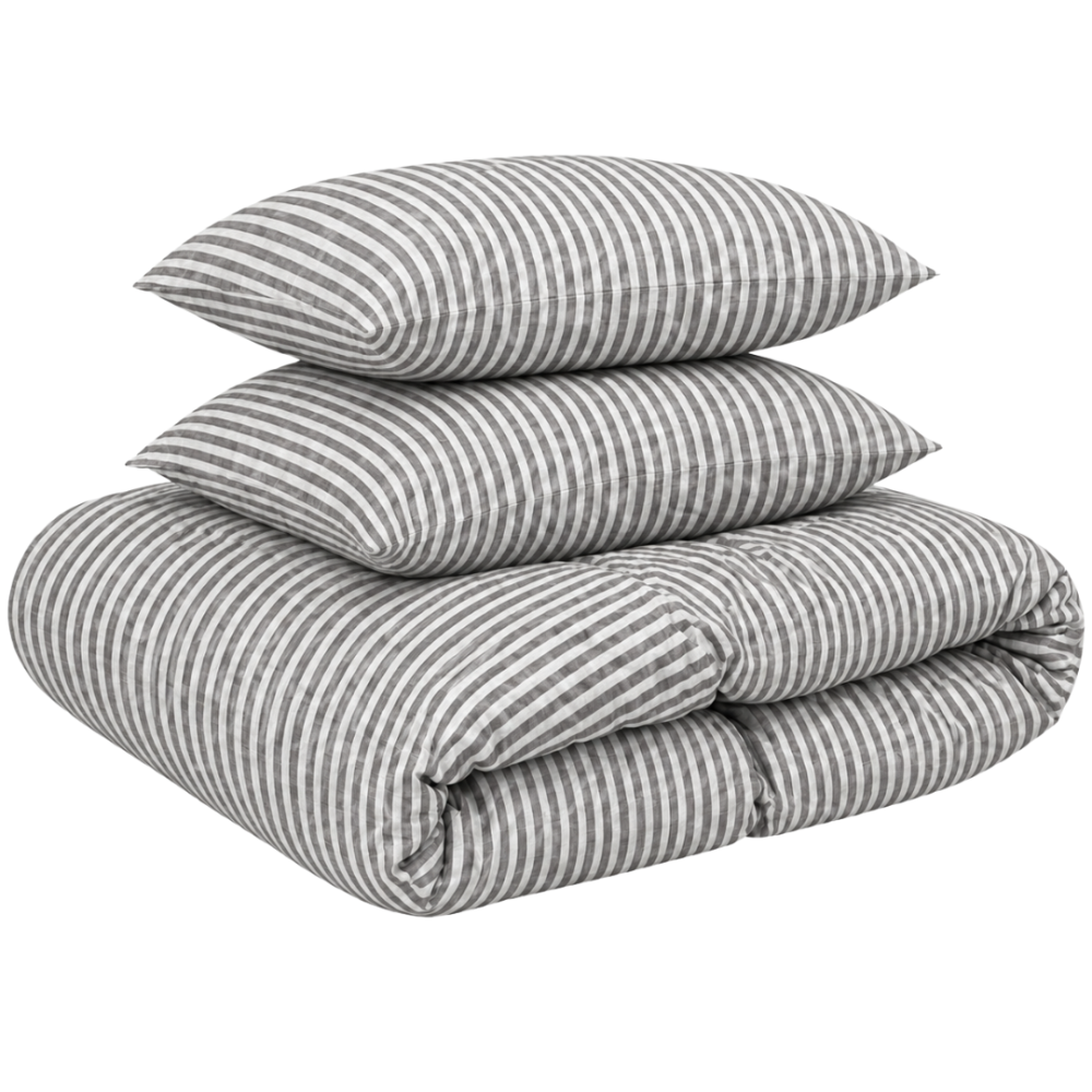 Leinen bettwäsche "Linen Grey Stripes“. Bettwäsche 150x200, 135/140x200 cm, 150x200 cm, 155/160x200 cm, 180x200 cm, 200x200 cm, 200x220 cm, 220x240 cm. Grau-weißes bettwäsche-set mit feinen vertikalen streifen. Leinen bettwäsche "Linen Grey Stripes“. Bettwäsche 150x200, 135/140x200 cm, 150x200 cm, 155/160x200 cm, 180x200 cm, 200x200 cm, 200x220 cm, 220x240 cm. Grau-weißes bettwäsche-set mit feinen vertikalen streifen.