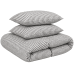 Leinen bettwäsche "Linen Grey Stripes“. Bettwäsche 150x200, 135/140x200 cm, 150x200 cm, 155/160x200 cm, 180x200 cm, 200x200 cm, 200x220 cm, 220x240 cm. Grau-weißes bettwäsche-set mit feinen vertikalen streifen. Leinen bettwäsche "Linen Grey Stripes“. Bettwäsche 150x200, 135/140x200 cm, 150x200 cm, 155/160x200 cm, 180x200 cm, 200x200 cm, 200x220 cm, 220x240 cm. Grau-weißes bettwäsche-set mit feinen vertikalen streifen.