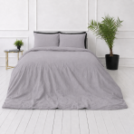 Leinen bettwäsche "Linen Pearl“. Bettwäsche 150x200, 135/140x200 cm, 150x200 cm, 155/160x200 cm, 180x200 cm, 200x200 cm, 200x220 cm, 220x240 cm. Pastellgrau-violettes bettwäsche-set für ein minimalistisches schlafzimmer. Leinen bettwäsche "Linen Pearl“. Bettwäsche 150x200, 135/140x200 cm, 150x200 cm, 155/160x200 cm, 180x200 cm, 200x200 cm, 200x220 cm, 220x240 cm. Pastellgrau-violettes bettwäsche-set für ein minimalistisches schlafzimmer.
