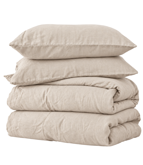 Leinen bettwäsche "Linen sepia. Leinen Bettwäsche