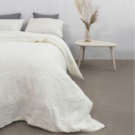 Leinen bettwäsche "Linen white". Leinen Bettwäsche, 135/140x200 cm, 200x200 cm, 200x220 cm, 220x240 cm