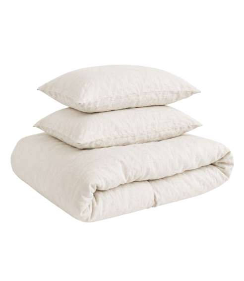 Leinen bettwäsche "Linen white". Leinen Bettwäsche
