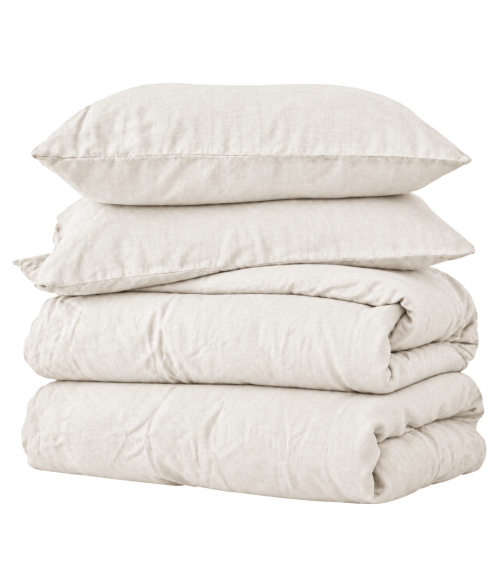 Leinen bettwäsche "Linen white". Leinen Bettwäsche