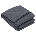 Tagesdecke „Bedspread Graphite“. Tagesdecken, 210x240 cm. Dunkelgraue tagesdecke mit feinem geometrischem steppmuster Tagesdecke „Bedspread Graphite“. Tagesdecken, 210x240 cm. Dunkelgraue tagesdecke mit feinem geometrischem steppmuster