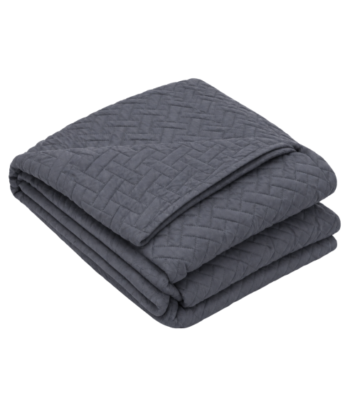 Tagesdecke „Bedspread Graphite“. Tagesdecken