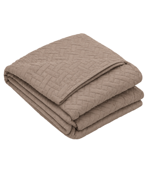 Tagesdecke „Bedspread Latte“. Tagesdecken