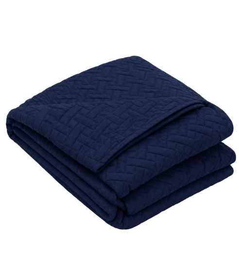 Tagesdecke „Bedspread Navy“. Tagesdecken