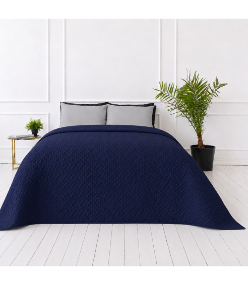 Tagesdecke „Bedspread Navy“. Tagesdecken