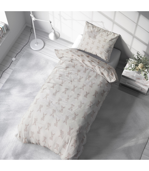 Musselin bettwäsche "Sweet Bunny Rest". Bettwäsche Baumwolle