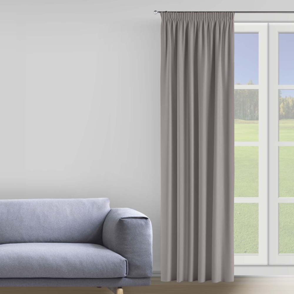 Verdunkelungsvorhang „Gray“. Vorhänge, 150x275 cm