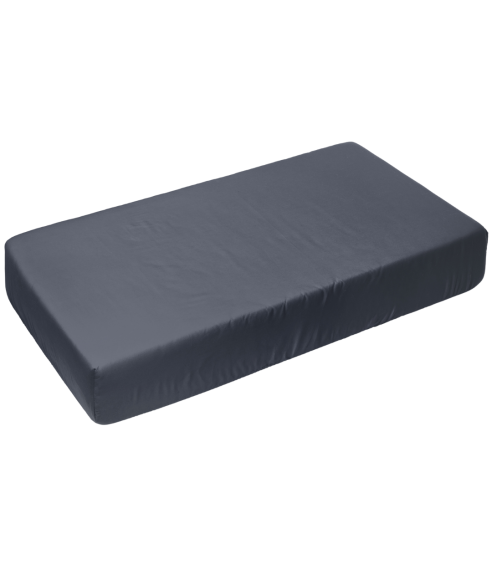 Bettlaken ohne Gummizug  „Graphite“. Bettlaken