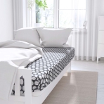 Bettlaken ohne Gummizug „Grey Ripple“. Bettlaken, 150x220 cm, 180x220 cm, 200x220 cm, 220x260 cm