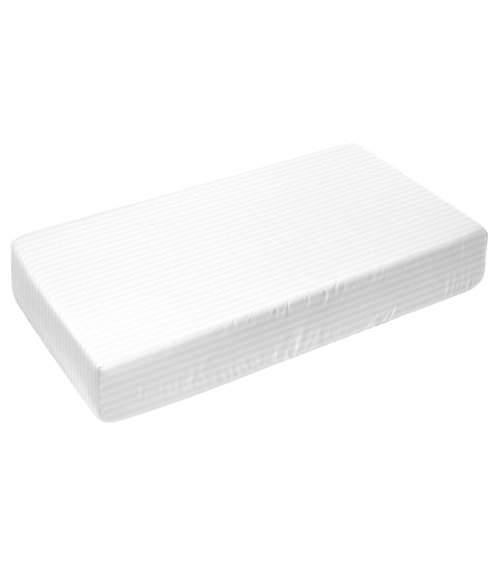 Spannbettlaken „White Stripes“. Spannbettlaken 90x200