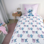 Bettwäsche set "Angel and Stitch“. Kinderbettwäsche, 135x200 cm. Bettwäsche-set in pastelligen rosa- und blautönen mit stitch und angel. Bettwäsche set "Angel and Stitch“. Kinderbettwäsche, 135x200 cm. Bettwäsche-set in pastelligen rosa- und blautönen mit stitch und angel.