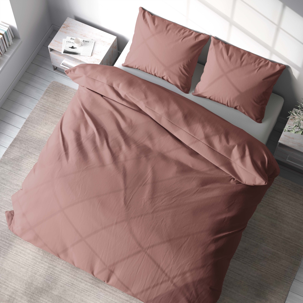 Bettwäsche set „Ash rose dark“. Bettwäsche für Hotels, 135/140x200 cm, 200x200 cm, 200x220 cm. Stilvolles und schickes bettwäscheset aus eschenrose.