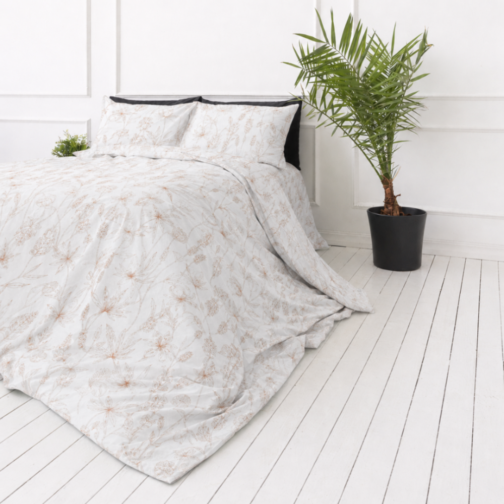 Bettwäsche set "Aubrielle". Bettwäsche 155x200, 135/140x200 cm, 150x200 cm, 155/160x200 cm, 180x200 cm, 200x200 cm, 200x220 cm, 220x240 cm. Zartfarbiges bettwäsche-set mit botanischen konturenmustern Bettwäsche set "Aubrielle". Bettwäsche 155x200, 135/140x200 cm, 150x200 cm, 155/160x200 cm, 180x200 cm, 200x200 cm, 200x220 cm, 220x240 cm. Zartfarbiges bettwäsche-set mit botanischen konturenmustern