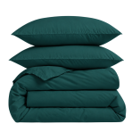 Bettwäsche set "Basil". Bettwäsche einfarbig, 135/140x200 cm, 155x220 cm, 160x200 cm, 180x200 cm, 200x200 cm, 200x220 cm, 220x240 cm. Dunkelgrünes einfarbiges bettwäsche-set.