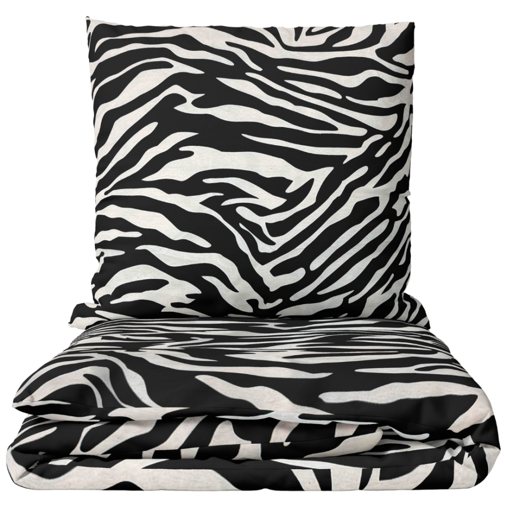 Bettwäsche set "Black Safari". Bettwäsche 155x200, 135/140x200 cm, 150x200 cm, 155/160x200 cm, 180x200 cm, 200x200 cm, 200x220 cm, 220x240 cm. Schwarz-weißes bettwäsche-set mit ausdrucksstarkem zebramuster Bettwäsche set "Black Safari". Bettwäsche 155x200, 135/140x200 cm, 150x200 cm, 155/160x200 cm, 180x200 cm, 200x200 cm, 200x220 cm, 220x240 cm. Schwarz-weißes bettwäsche-set mit ausdrucksstarkem zebramuster