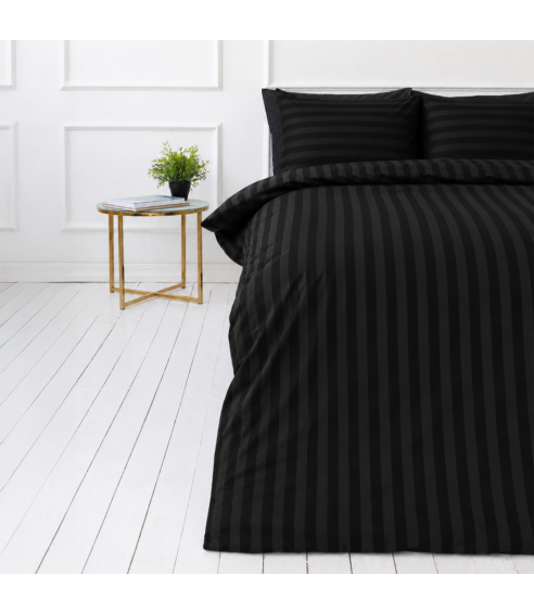 Bettwäsche set "Black Stripes". Bettwäsche für Hotels