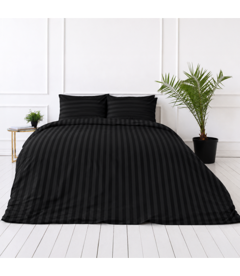 Bettwäsche set "Black Stripes". Bettwäsche für Hotels