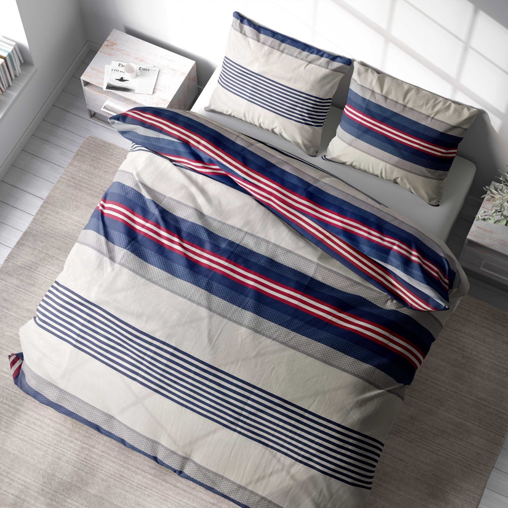 Bettwäsche set "Blaze". Bettwäsche Baumwolle, 135/140x200 cm, 150x200 cm, 155/160x200 cm, 200x200 cm, 200x220 cm. Stilvolle graue bettwäsche mit dynamischen linien in verschiedenen farbtönen.