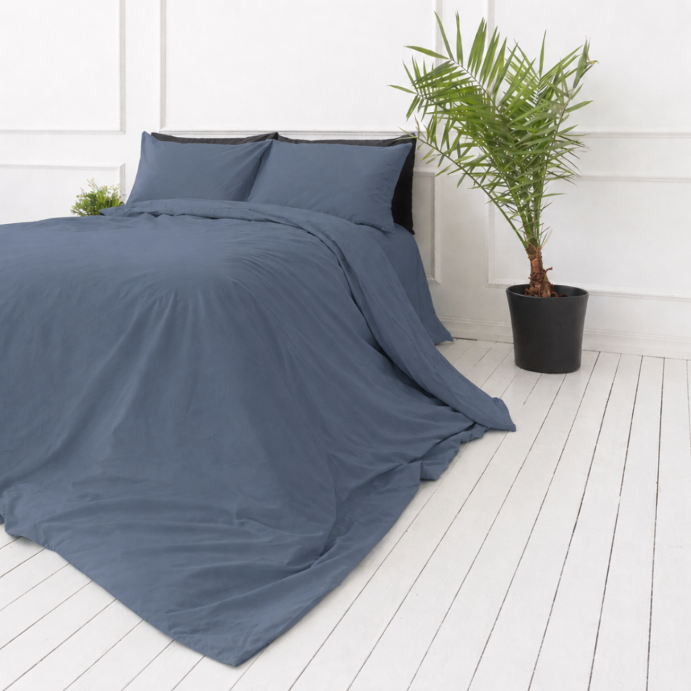 Bettwäsche set "Blue mirage". Bettwäsche 135x200, 135/140x200 cm, 200x200 cm, 200x220 cm. Schickes blau-graues bettwäscheset für ein beruhigendes ambiente. Bettwäsche set "Blue mirage". Bettwäsche 135x200, 135/140x200 cm, 200x200 cm, 200x220 cm. Schickes blau-graues bettwäscheset für ein beruhigendes ambiente.