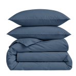 Bettwäsche set "Blue mirage". Bettwäsche 135x200, 135/140x200 cm, 200x200 cm, 200x220 cm. Beruhigendes blau-graues bettwäscheset für erholsame nächte.
