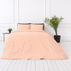 Bettwäsche set "Coral". Beige Bettwäsche, 135/140x200 cm, 200x200 cm, 200x220 cm, 220x240 cm. Stilvolles korallenfarbenes bettwäscheset, das wärme in ihr schlafzimmer bringt. Bettwäsche set "Coral". Beige Bettwäsche, 135/140x200 cm, 200x200 cm, 200x220 cm, 220x240 cm. Stilvolles korallenfarbenes bettwäscheset, das wärme in ihr schlafzimmer bringt.